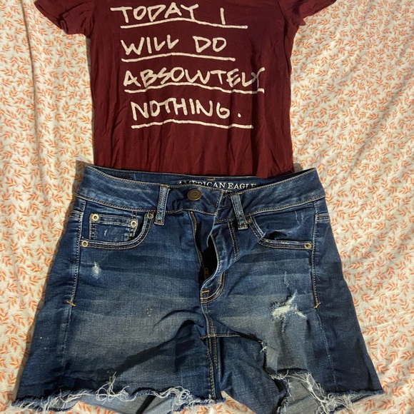 American Eagles 🦅 short size 2 & 👚 both for $25 - Picture 6 of 8